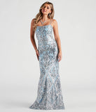 Kenzie Formal Sequin X-Back Dress
