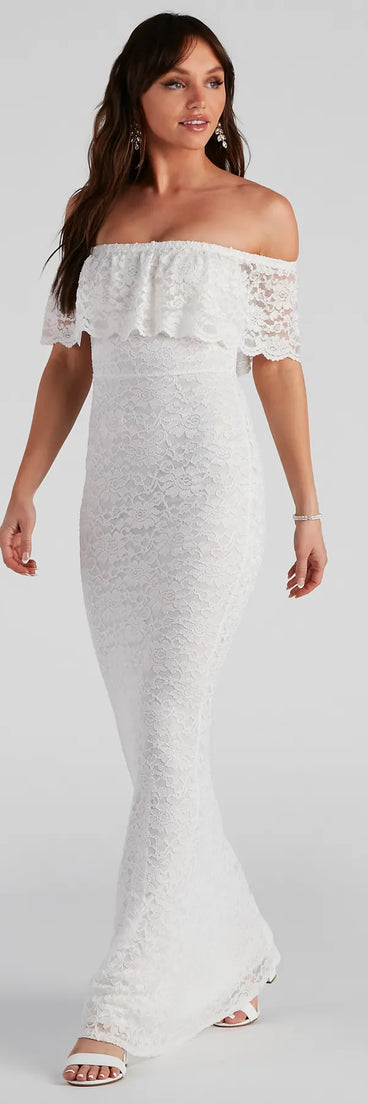 Kourtney Formal Lace Mermaid Dress