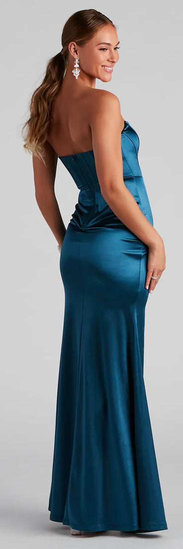 Maisie Satin Corset Mermaid Formal Dress