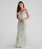 Teagan Sequin Slim-Fit Formal Dress