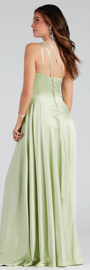 Dorothy Formal Satin A-Line Dress