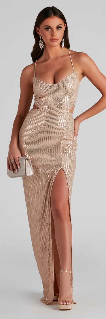 Annie Formal Sequin Long Dress