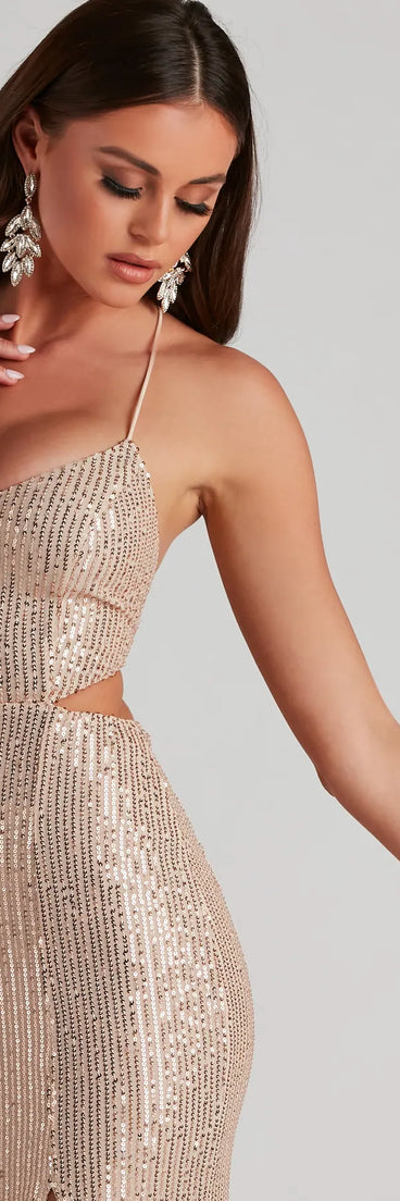 Annie Formal Sequin Long Dress