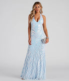 Jailene Formal Sequin Halter Dress