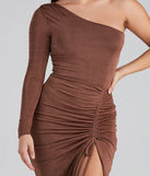 Jade One Shoulder Ruched Formal Dress