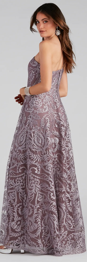 Korrie Formal Embroidered Ball Gown