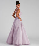 Josilyn Formal Glitter A-Line Dress