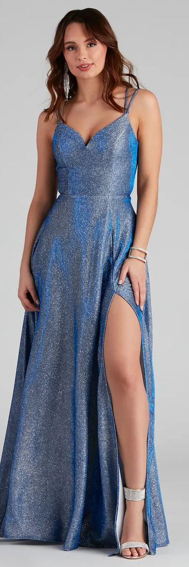 Eliana Glitter A-Line Dress