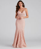Normani Formal Lace Corset Mermaid Long Dress