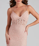 Normani Formal Lace Corset Mermaid Long Dress