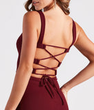 Birgitta Formal Crepe Lace-Up Long Dress