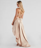 Layla High-Low Satin Formal Dress