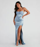 Monae Formal Satin Corset Dress