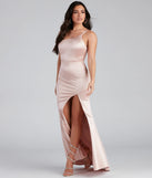 Capri Formal One Shoulder Satin Dress