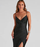 Kensie Formal Surplice V-Neck Dress