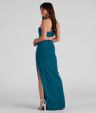 Francesca Formal One Shoulder Crepe Dress