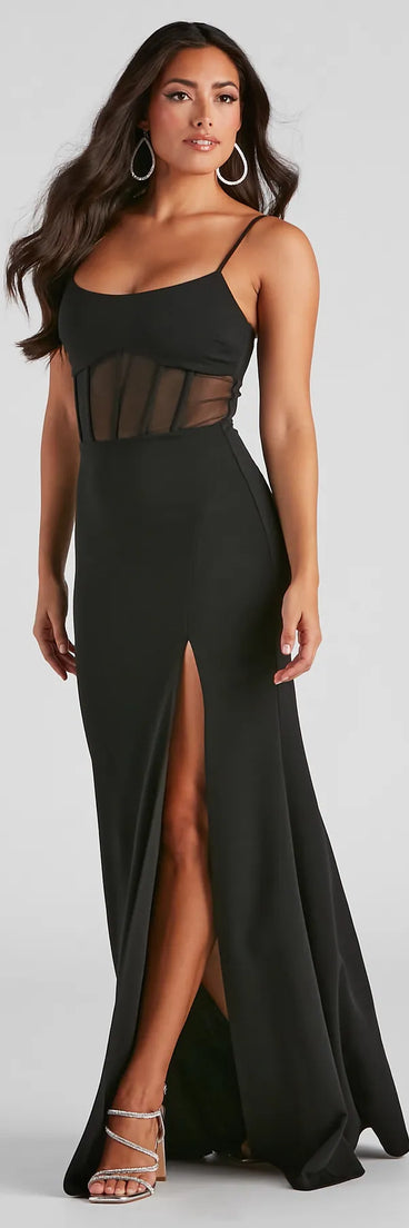 Christy Formal Corset Long Dress