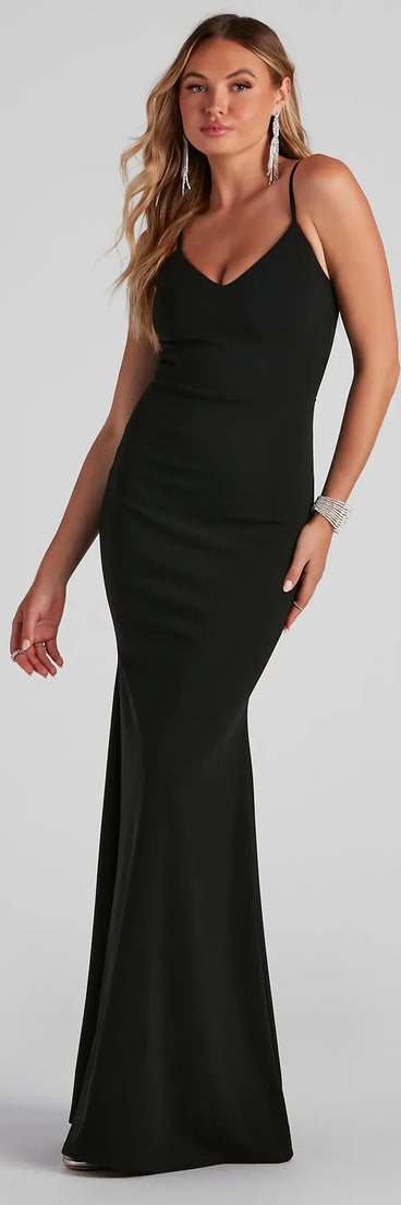 Austin Formal Crepe Mermaid Dress