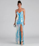 Skylar Sequin A-Line Formal Dress