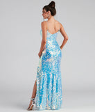 Skylar Sequin A-Line Formal Dress