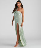 Kasey Formal Sequin Halter Dress