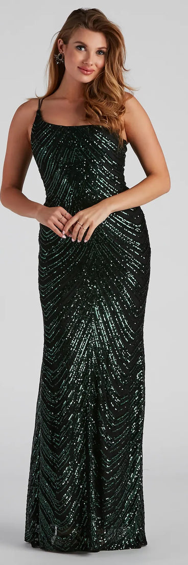 Jelani Formal Sequin Mermaid Dress