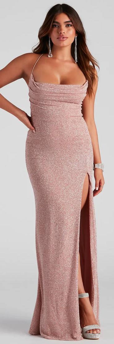 Lorelai Formal Glitter Long Dress