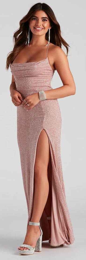 Lorelai Formal Glitter Long Dress