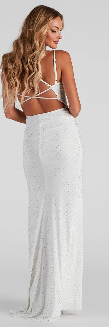 Ariella Heat Stone Mermaid Formal Dress