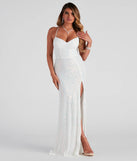 Loretta Formal Sequin Lace-Up Dress