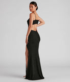 You'll be the best dressed in the Victoria Formal Glitter Long Dress as your spring formal dress with beautiful and unique details from Windsor.