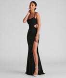 Dazzle at your next event with the glitzy Victoria Formal Glitter Long Dress, a stunning black glitter dress featuring sparkling details ideal for grad parties or formal gatherings from spring weddings to Prom 2025.
