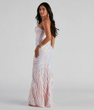 Keishla Formal Sequin Strapless Dress