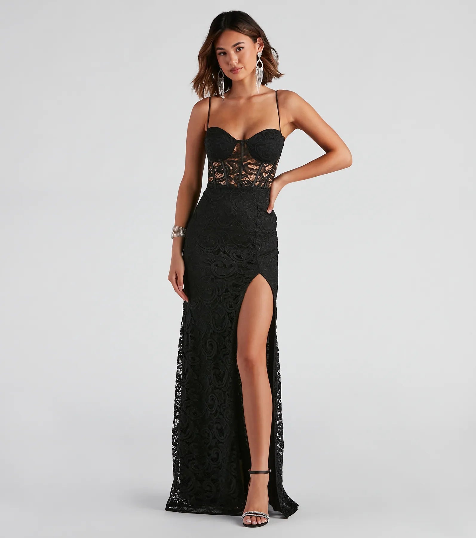 Robe Windsor Femme XS - Dentelle Beige/noir - Soirée Cocktail - NWT