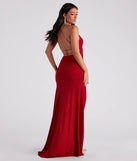 Joni Formal High Slit Glitter Dress