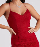 Joni Formal High Slit Glitter Dress