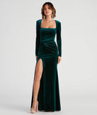 Mindy Formal Velvet Knot Dress