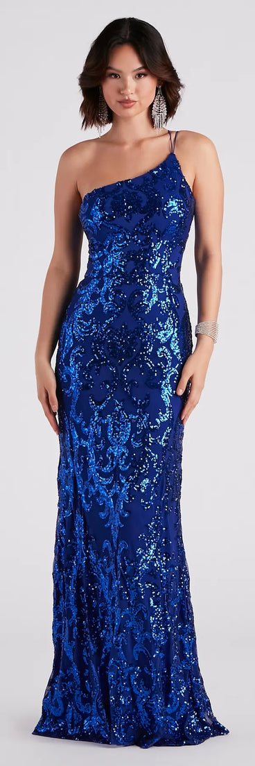 Eleanor Formal Sequin One Shoulder Dress