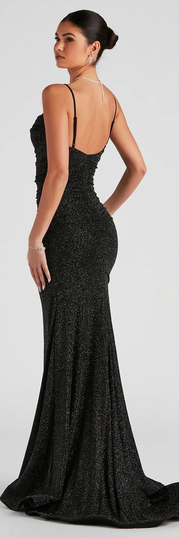 Shay Formal Lurex Glitter Dress
