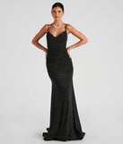Turn heads at Prom 2025 in this black prom dress, where statement-making details meet the iconic style of the Shay Formal Lurex Glitter Dress.