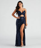 You'll feel stylish and confident in the Haven Cutout Sequin Formal Dress as your Winter Formal Dress to stand out at your dance or event.