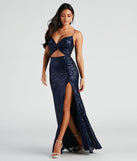 You'll feel stylish and confident in the Haven Cutout Sequin Formal Dress as your Winter Formal Dress to stand out at your dance or event.
