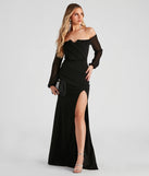 Raegan Formal Crepe Long Dress