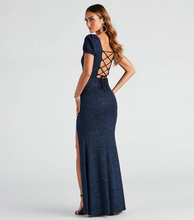 sophie glitter knit mermaid dress Sophie Glitter Knit Mermaid Dress