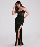 Ensley Formal Crepe Bustier Dress