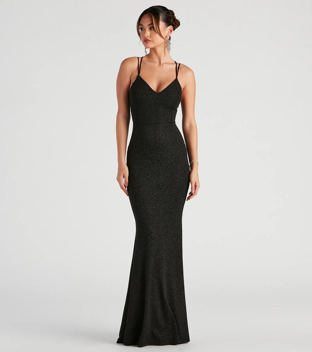 Rachel Formal Glitter Lace-Up Dress | Windsor Rachel Formal Glitter Lace-Up Dress | Windsor