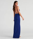 Christly Formal Crepe Surplice Dress
