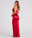 Katelyn Ruched Satin Mermaid Dress