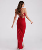 Revamp your 2025 wardrobe with this chic addition, the Gloria Formal Glitter Long Dress in red, perfect for elevating your style in the new year.