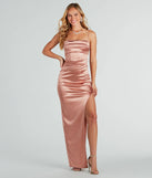 Carmella High Slit Corset Dress